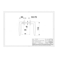 Maniglia per cancello colore nero con grano