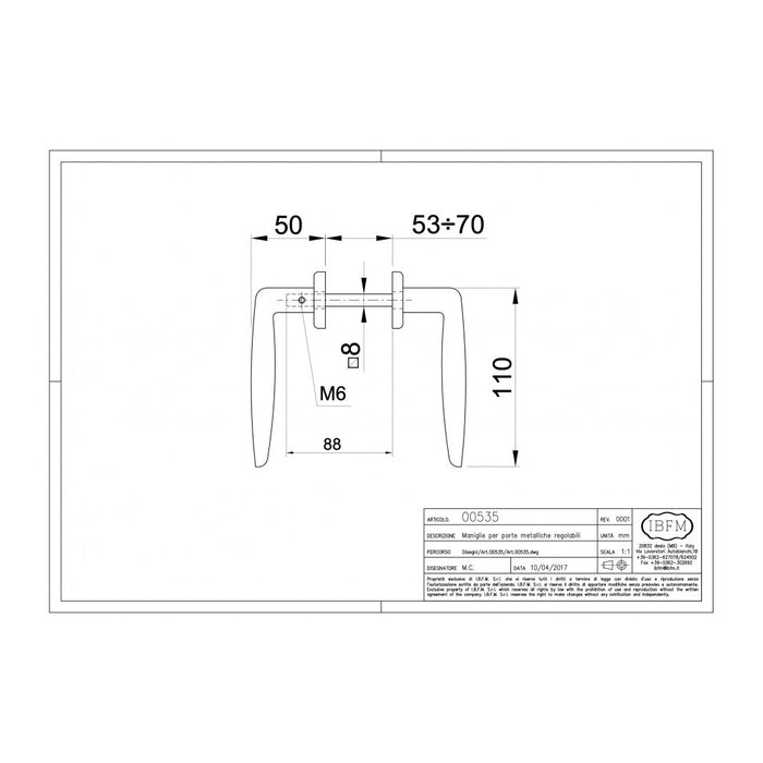 Maniglia per cancello colore nero con grano