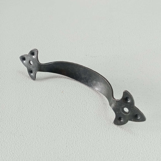 Maniglia per mobili da 90mm stile ferro battuto verniciata fumè