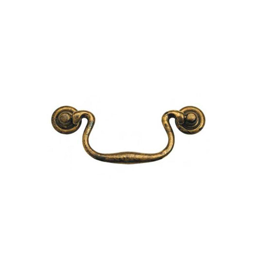 Maniglia Snodata Ottone Antico 96 2035 Ms