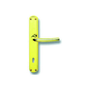 Maniglie Milena Ottone Lucido con Placca Mm. 8X70