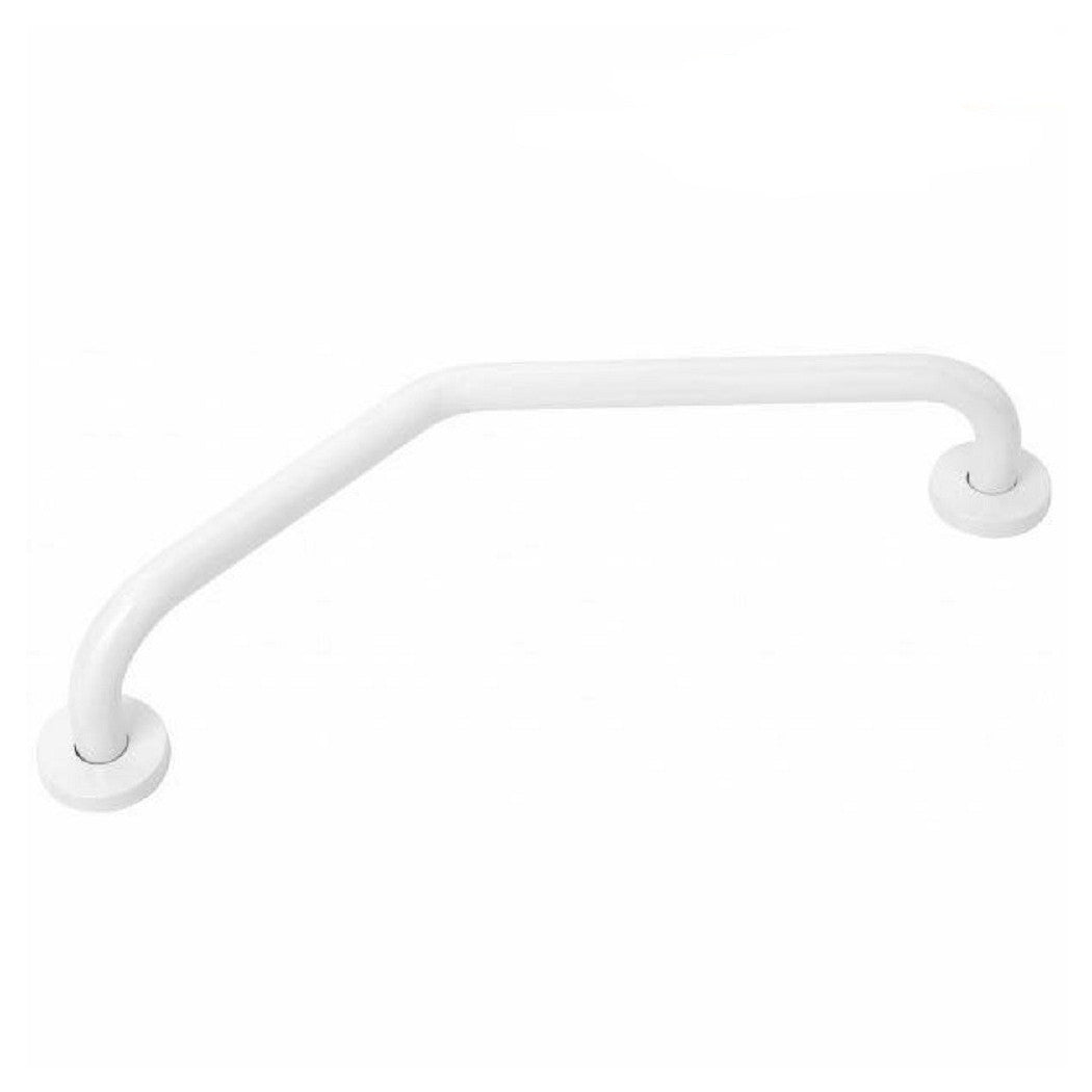 Trade Shop - Maniglione Da Bagno Per Anziani Disabili Acciaio Bianco Antiscivolo 60 Cm -