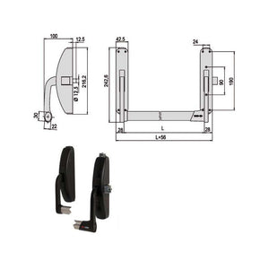Maniglione Prestige Lat+Vert 59311-10-0 Cisa