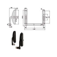 Maniglione Prestige Lat+Vert 59311-10-0 Cisa