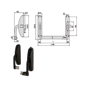 Maniglione Prestige Verticale 59316-10-0 Cisa