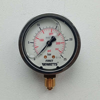 Manometro 0-25 bar a bagno di glicerina attacco laterale