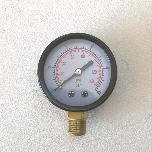 Manometro autoclave attacco 1/4 portata 0-10 bar, scegli se attacco laterale