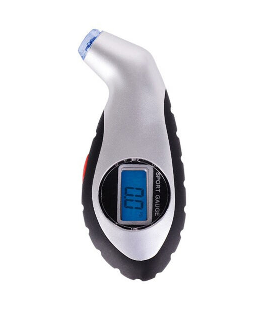 Manometro Misuratore Digitale Di Pressione Gomme Pneumatici Per Auto Moto Bici         