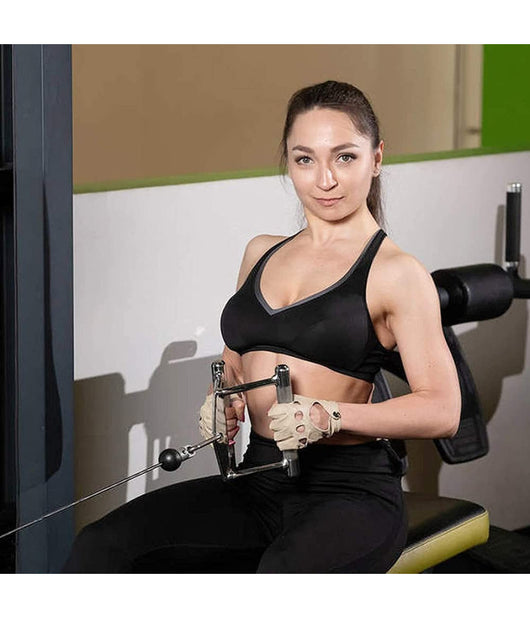 Manopole Per Fitness Maniglia A Canottaggio Attacco Per Cavo Palestra Esercizio         