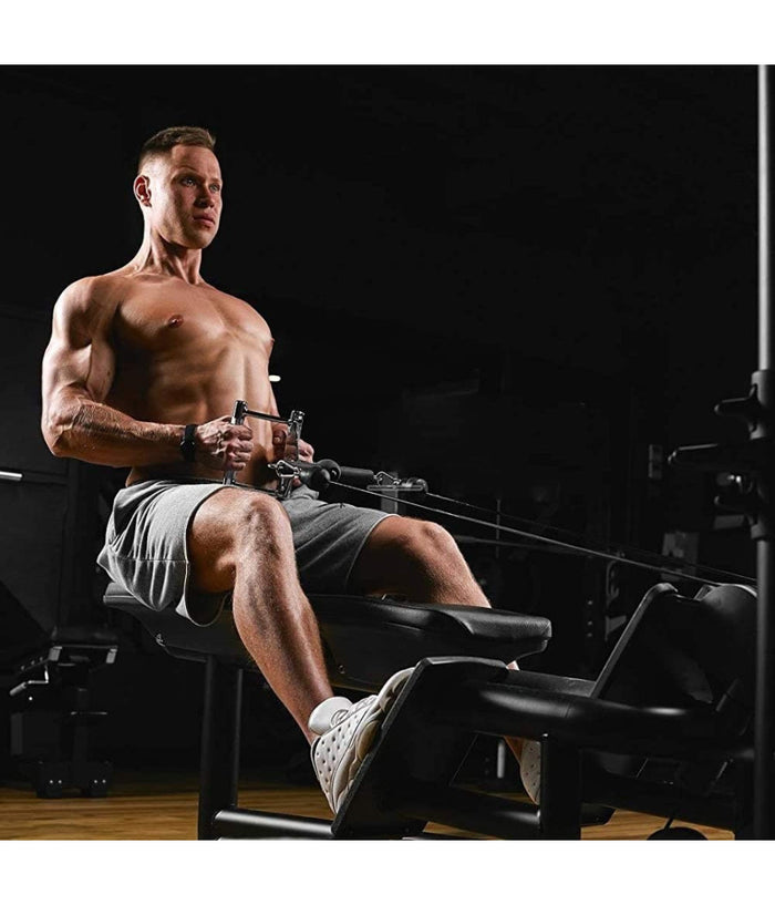 Manopole Per Fitness Maniglia A Canottaggio Attacco Per Cavo Palestra Esercizio         