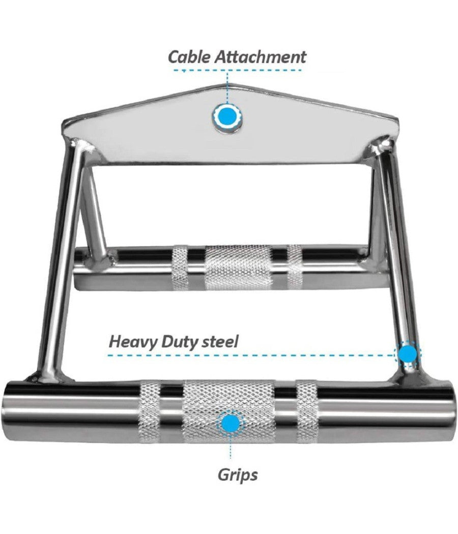 Manopole Per Fitness Maniglia A Canottaggio Attacco Per Cavo Palestra Esercizio         