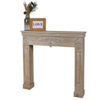 Caminetto decorativo color rovere invecchiato - dimensioni 107x17xH100cm