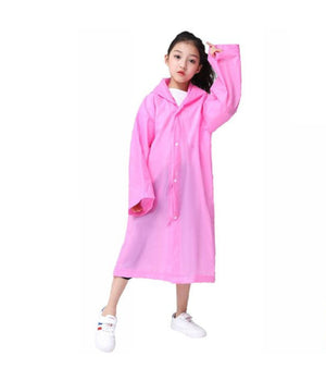 Mantella Impermeabile Con Cappuccio Anti Pioggia Bambini Poncho Vari Colori Moda         