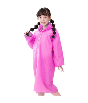 Mantella Impermeabile Con Cappuccio Anti Pioggia Bambini Poncho Vari Colori Moda         