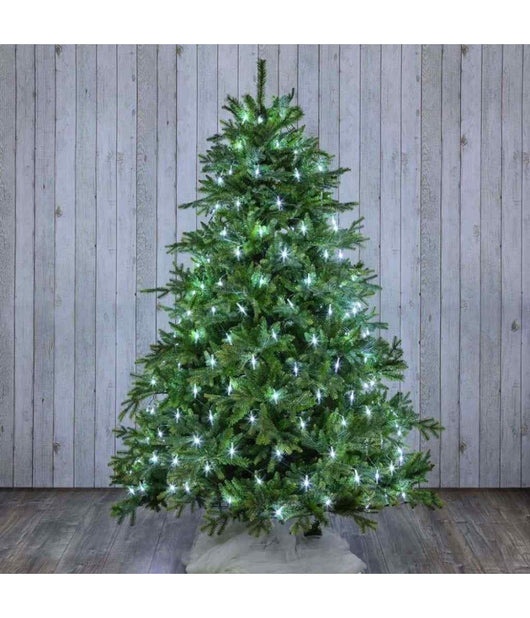 Mantello Rete Minilucciole Per Albero Di Natale 320 Luci Led Bianco Freddo         