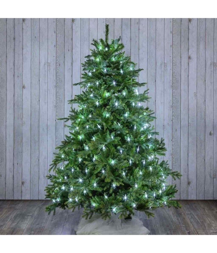 Mantello Rete Minilucciole Per Albero Di Natale 320 Luci Led Bianco Freddo         