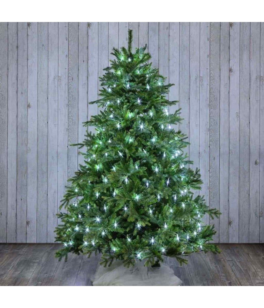 Mantello Rete Minilucciole Per Albero Di Natale 320 Luci Led Bianco Freddo         