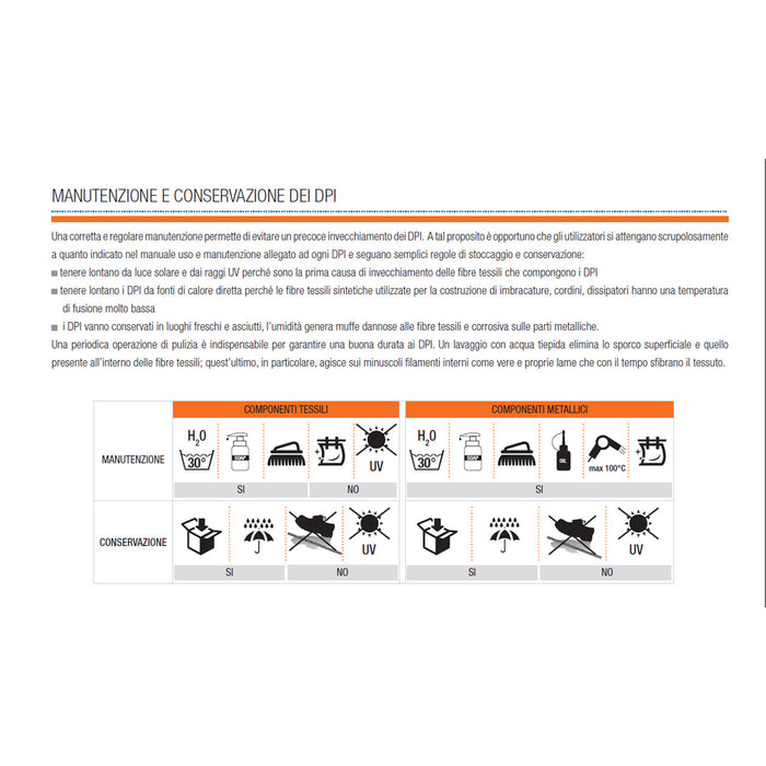 IMBRACATURA ANTICADUTA DI SICUREZZA ANTINFORTUNISTICA COMBI 2 ATTACCHI KAPRIOL 27905