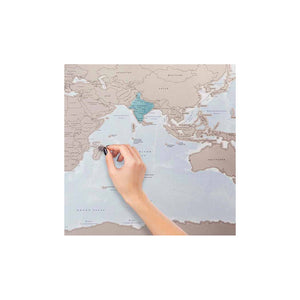 Trade Shop - Mappamondo Da Grattare Poster Xxl Mappa Del Mondo Politica 120 X 60cm Cartina Geo         