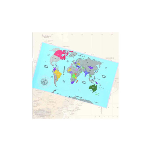 Trade Shop - Mappamondo Da Grattare Poster Xxl Mappa Del Mondo Politica 120 X 60cm Cartina Geo         