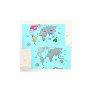 Trade Shop - Mappamondo Da Grattare Poster Xxl Mappa Del Mondo Politica 120 X 60cm Cartina Geo         