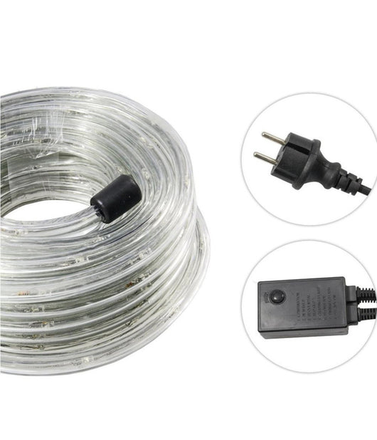 Tubo Luminoso A Led 360 Luci Multicolor 20 Metri Per Uso Esterno + Controller         