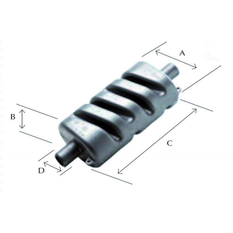 SILENZIATORE Ø MM.40