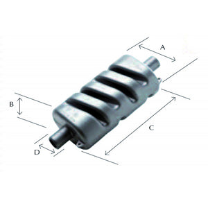 SILENZIATORE Ø MM.75