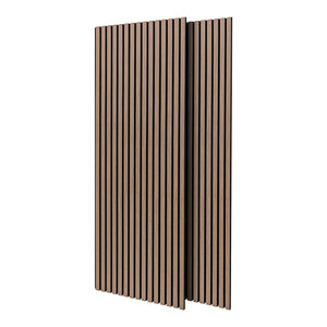 Mozart - Set di 2 pannelli fonoassorbenti decorativi in legno 235x60 cm, marrone chiaro