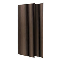Mozart - Set di 2 pannelli fonoassorbenti decorativi in legno 235x60 cm, marrone scuro