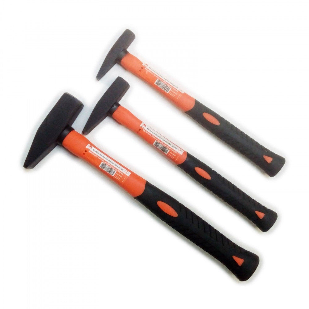 Martello per fabbro e meccanico manico fibra - 1pz, peso 500gr