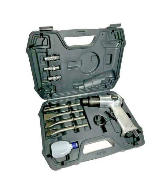 Trade Shop - Martello Scalpello Demolitore Pneumatico Aria Compressa 4 Punte Valigia A830601 -
