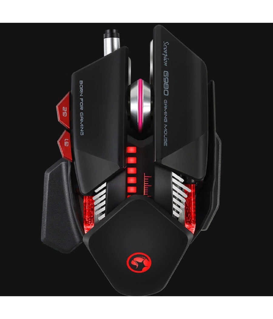 Marvo Scorpion G980 Gaming Mouse Wireless 6000dpi Luminoso 6 Tasti Programmabili         