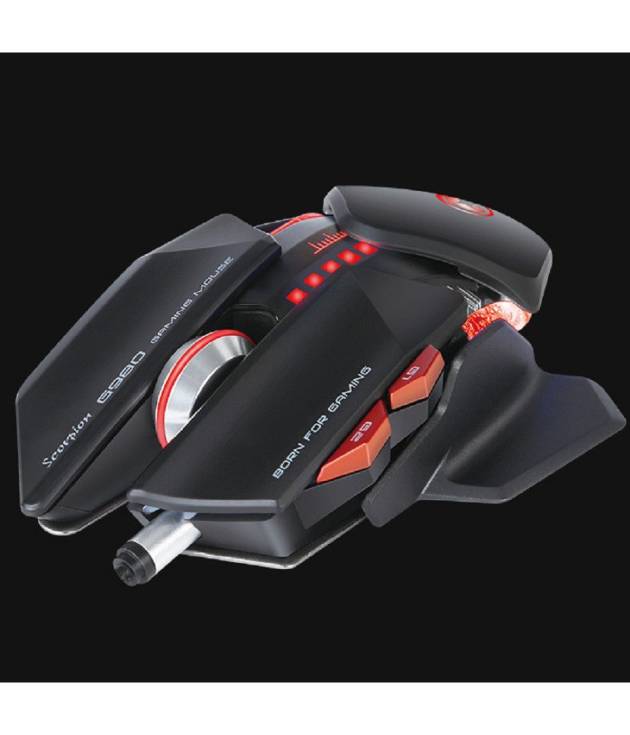 Marvo Scorpion G980 Gaming Mouse Wireless 6000dpi Luminoso 6 Tasti Programmabili         