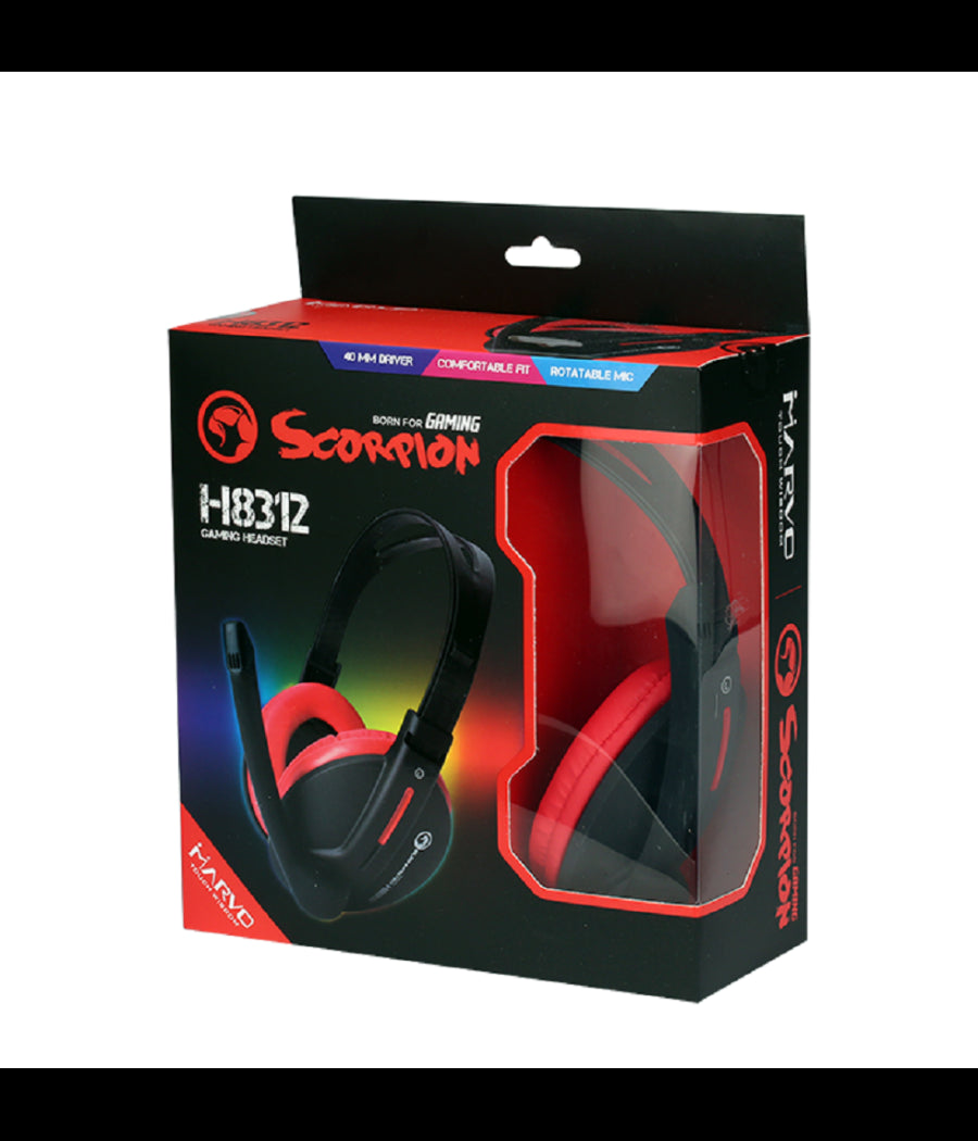 Trade Shop - Marvo Scorpion H8312 Cuffie Stereo Gaming Auricolare Cuffia Con Microfono -