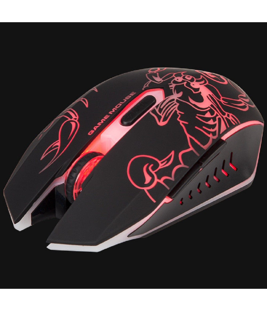 Marvo Scorpion M316 Mouse Ottico Gaming Retroilluminato 2400 Dpi Luminoso Pc Usb         