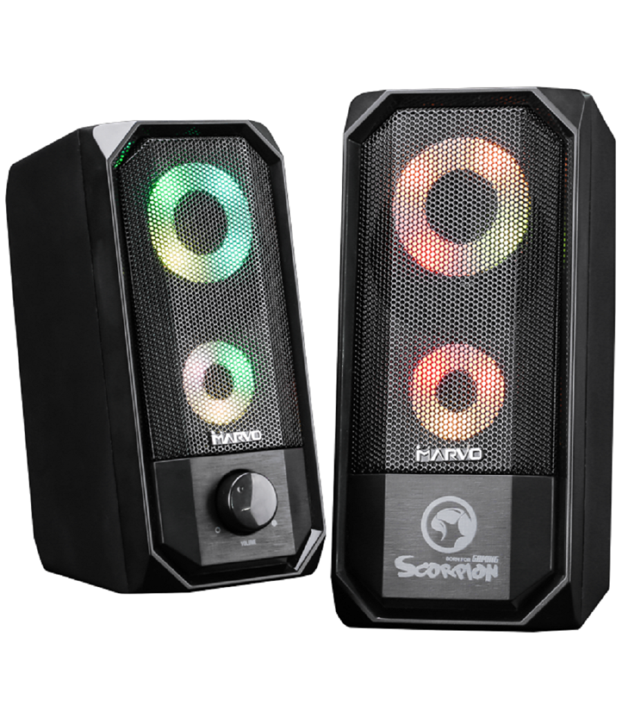 Marvo Sg265 Speakers Scorpion Usb2.0 Altoparlante Gaming Retroilluminato Stereo         