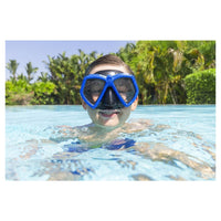 Trade Shop - Maschera Eversea Dive Lenti In Policarbonato 7-14 Anni Colori Assortiti 22040 -