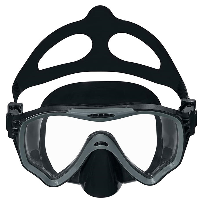 Trade Shop - Maschera Immersioni Crusader Pro Cinturino Silicone Regolabile 14+ Anni 3 Colori 22074 -