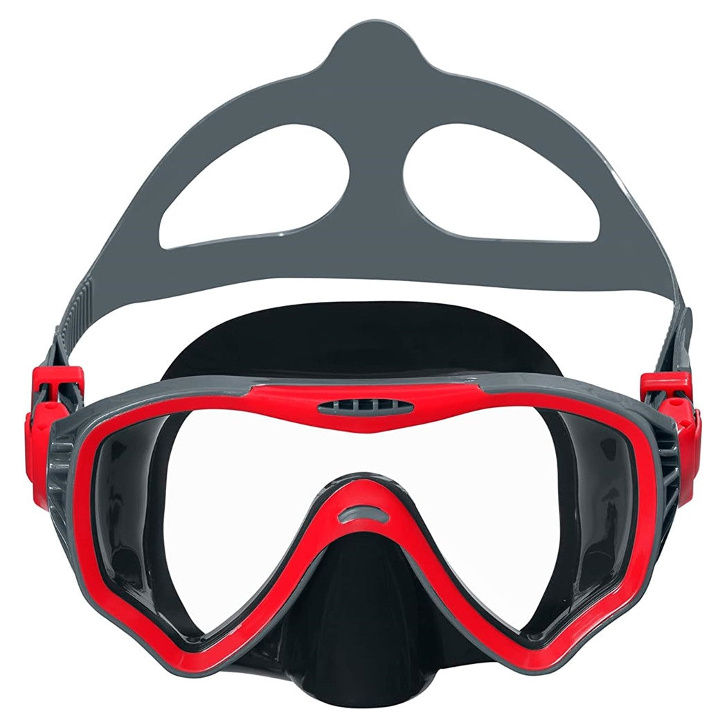 Trade Shop - Maschera Immersioni Crusader Pro Cinturino Silicone Regolabile 14+ Anni 3 Colori 22074 -