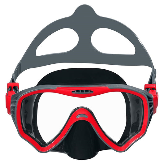 Trade Shop - Maschera Immersioni Crusader Pro Cinturino Silicone Regolabile 14+ Anni 3 Colori 22074 -