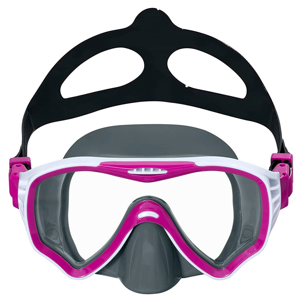 Trade Shop - Maschera Immersioni Crusader Pro Cinturino Silicone Regolabile 14+ Anni 3 Colori 22074 -