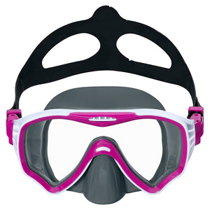 Trade Shop - Maschera Immersioni Crusader Pro Cinturino Silicone Regolabile 14+ Anni 3 Colori 22074 -