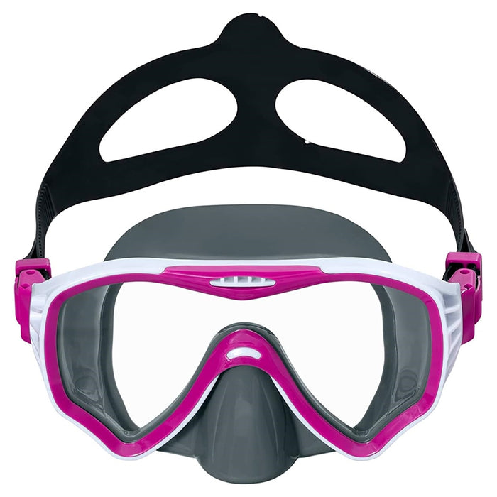 Trade Shop - Maschera Immersioni Crusader Pro Cinturino Silicone Regolabile 14+ Anni 3 Colori 22074 -