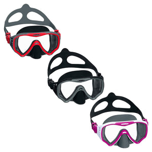 Trade Shop - Maschera Immersioni Crusader Pro Cinturino Silicone Regolabile 14+ Anni 3 Colori 22074 -