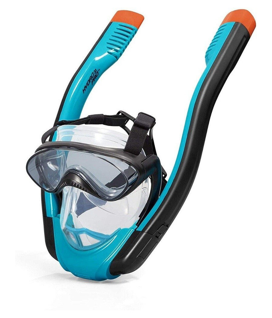 Trade Shop - Maschera L/xl Con 2 Boccagli Da Snorkeling Sub Per Mare Piscina Hydro-pro 24058 -