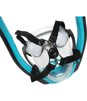 Trade Shop - Maschera L/xl Con 2 Boccagli Da Snorkeling Sub Per Mare Piscina Hydro-pro 24058 -