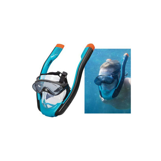 Maschera Mare con Boccaglio Blue/Way 24058