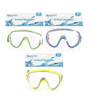 Trade Shop - Maschera Mare Nuoto Piscina Estate Sport Immersioni 160x100mm Vari Colori 605430 -
