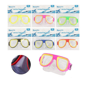Trade Shop - Maschera Nuoto Immersioni Mare Piscina Estate Bambini 16x10cm Vari Colori 605411 -